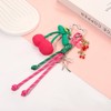 BVGA Cherry Bag Charms Keychain Cute Cherry Paracord Purse Charms