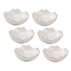 GRIRIW Cherry Blossom Petal Plate 6pc Set of Ceramic Sauce