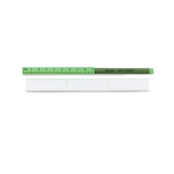 Covidien 31145918 Devon Surgical Skin Marker with Ruler Cap, Regular