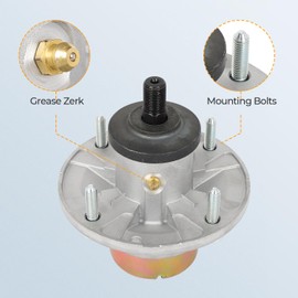 GYZJ Lawn Mower Spindle for John Deere S240 X330 X350 X354 X370 X380 X384 X390 X394 X758 ZTrak Z335E Z535M Lawn Tractors Mandrel Assembly Replacement Part Number AM144608