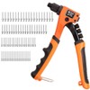 Manual Rivet Gun Kit with 80 Aluminium Rivets, Hand Riveter