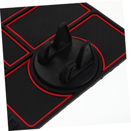 STAHAD Alfombrilla Antideslizante Para Salpicadero De Coche Con Soporte Giratorio 360° Para TeléFono MóVil Tapete Organizador Multifuncional Reutilizable Para Almacenamiento Y Seguridad En El AutomóVi