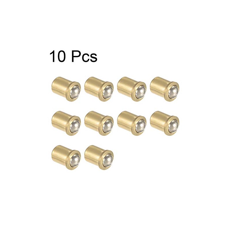 sourcing map Door Cabinet Closet Drawer 5mm Dia Brass Ball