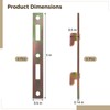 OMISTAR 4 Pairs Bed Rail Fasteners, Heavy Duty Rustproof Galvanized
