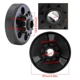 REBEKAMODS Centrifugal Clutch, Go Kart Clutch 3/4" Bore 13 Tooth, Pocket Bike Clutch for #428 Chain Fun Kart Mini Bike Upgrade