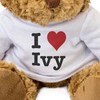 NEW - I LOVE IVY - Teddy Bear - Cute