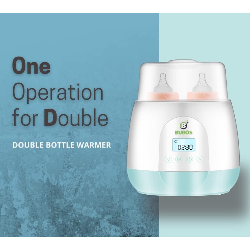 BUBOS Smart Fast Heating Automatic Baby Bottle Warmer for 2