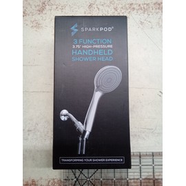 SparkPod 6" Luxury Handheld Shower Head Brushed Nickel New & Ships FREE