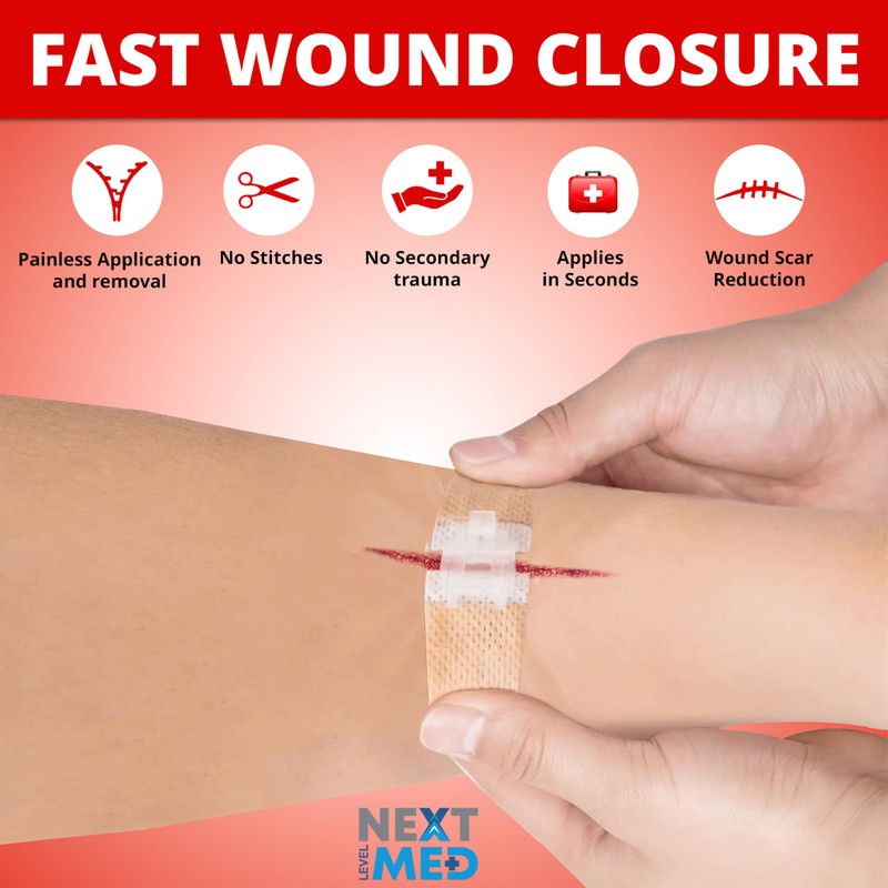 NEXT LEVEL MED Steri-Stitch Wounds & Cuts Closure Kit -