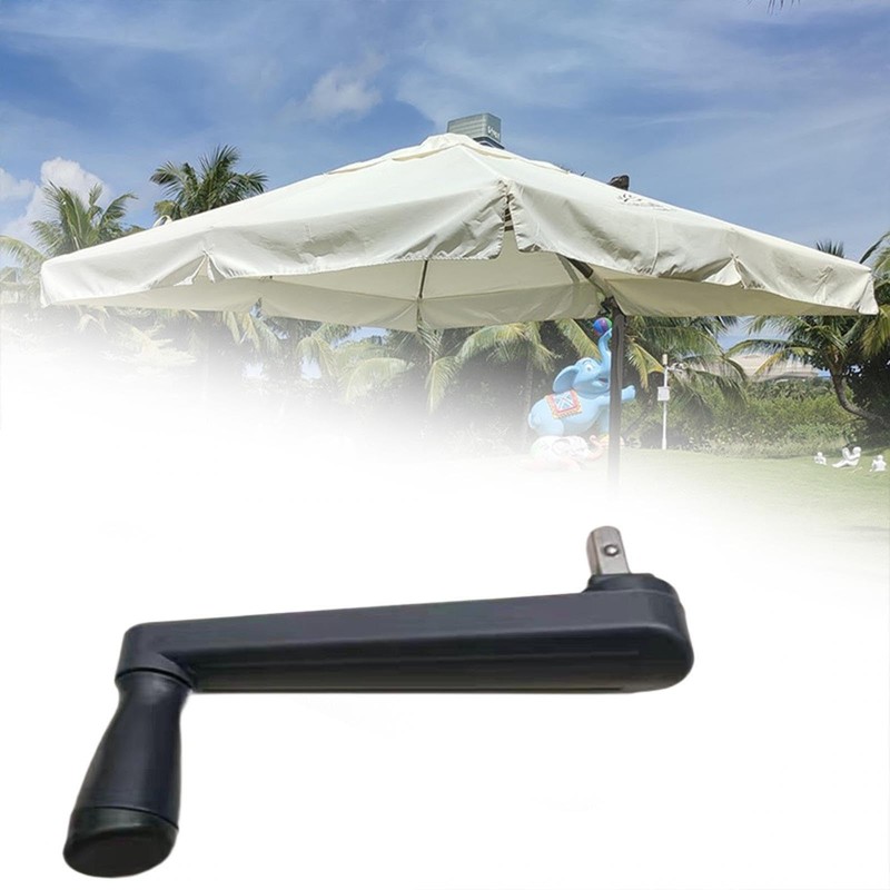Fenteer Patio Umbrella Crank Handle Handle Arm Assembly, Detachable Handle,