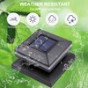 Dynaming 8 Pack Solar Post Cap Lights, Outdoor Decorative Post