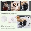 Hysgscwd 100Pcs Portable Coffee Filter Paper Bag, Hanging Ear Drip