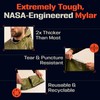 PREPARED4X Emergency Poncho with Mylar Blanket Liner – Heavy Duty,