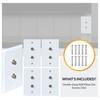 Newhouse Hardware 2-Port TV Cable Wall Plate, F Connector, for