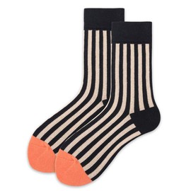 ZHIZHOU Socks 1 Pair Strip Socks Vertical Striped Printing Street Style Hosiery for Men Women