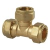 22mm Compression Equal Tee (Known as 22mm Compression tee / 22mm Equal tee / 22mm tee/Compression tee / 22mm Equal tee Also Available in 8mm, 10mm, 12mm, 15mm, 22mm, 28mm, 35mm, 42mm, 54mm)