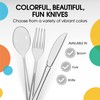Exquisite Disposable Clear Plastic Knives 50 Pcs - Heavy Duty