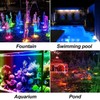 TENSUL RGB Pond Lights with Timer, IP68 Waterproof Underwater Dimmable