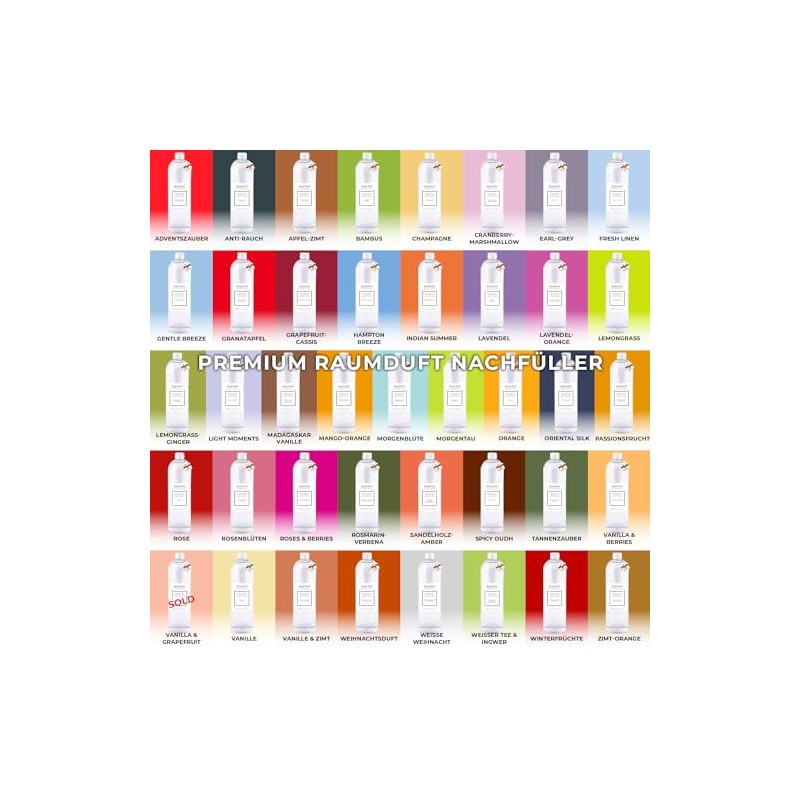 pajoma Raumduft Nachfllflasche Vanille, 1er Pack (1 x 1000 ml)