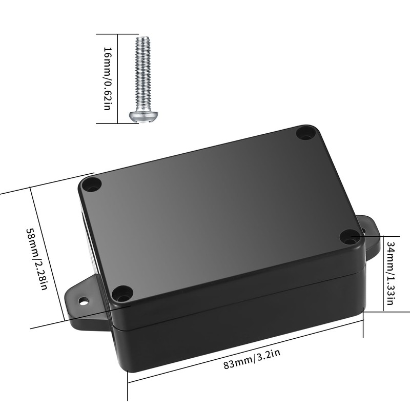 Project Box, 4pcs Junction Boxes, IP65 Waterproof Electrical Boxes, ABS