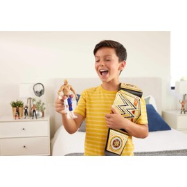 Mattel WWE Championship Title, Undisputed WWE Universal Championship Role-Play & Costume Accessory, Wearable Leather-like Belt 3+ Feet with One-Time Adjustment