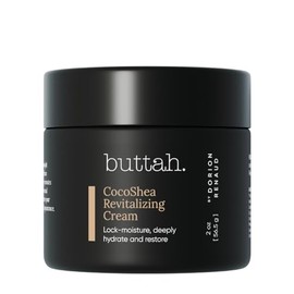 Buttah Skin CocoShea Crema revitalizante de 2 onzas, manteca de karité y cacao africana natural y orgánica, la mejor crema hidratante facial para piel
