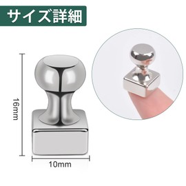 Strong Magnet Pins Neodymium Magnets Refrigerator Magnets, Whiteboard Magnetic Push Pins for Office, Chin, Classroom, Office, Map, Bulletin Board Square Push Pins Magnets Set of 10