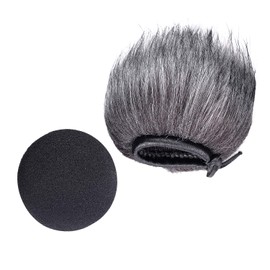 YOUSHARES Foam & Furry Indoor/Outdoor Windscreen Muff, Pop Filter/Wind Cover Shield for Zoom ZH1 H1 Handy Portable Digital Recorder