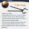 V-SEK Blacksmith Knife Making Tongs Set - 3/8" 1/2" 5/8"