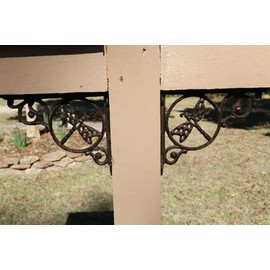Pack of 3 Dragonfly Design Mailbox Post Accent Corbels / Solid Cast Iron (no Mailbox or Post) B-10