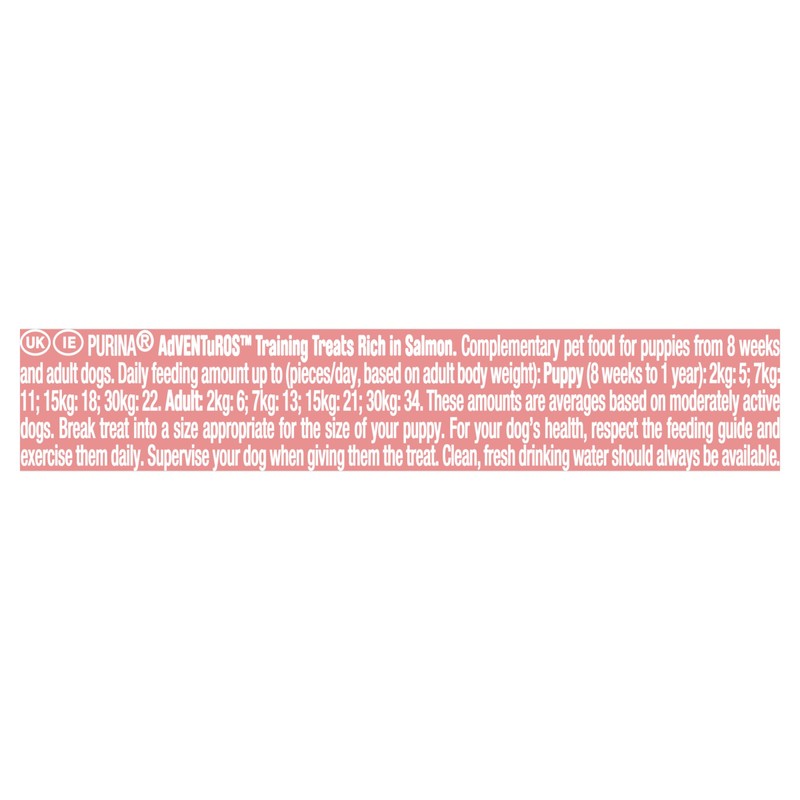 PURINA AdVENTuROS Training Treats Rich in Salmon 6x115g (pack of
