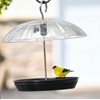 Kingsyard Adjustable Platform Bird Feeder for Outdoors Hanging, Metal Tray