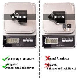 GrteRokky Tailgate Anti-Theft Lock Compatible for Toyota Tacoma 2016-2023 Truck Bed Tailgate Lock with Keys Made by Zinc Alloy - Black