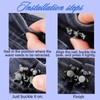 LRITER Button Pins for Jean, Adjustable Jean Buttons for Loose