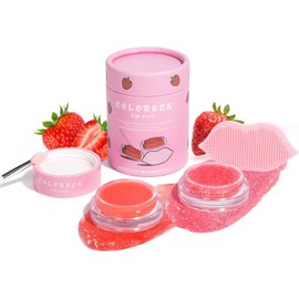 Set De Mascarilla Labial Y Exfoliante Labial De Azúcar. Dúo De Tratamiento Labial Natural. Mascarilla Labial 4 En 1 Para Dormir. Set De Regalo Para Exfoliar, Nutrir, Calmar E Hidratar Labios