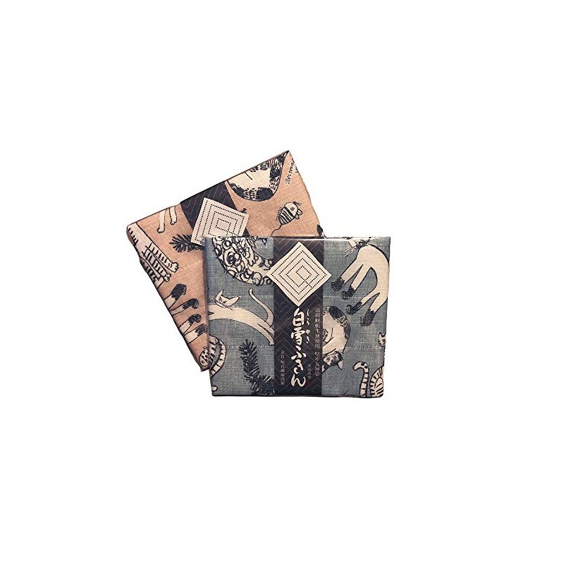 Shirayuki Dish Towel, Yuzen Dish Towel, Meow Meow Meow, 2