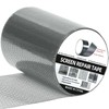 HOFUDON 4in X 20ft Window Screen Repair Tape Grey- Heavy