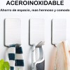Generic 50 Ganchos Adhesivos De Acero Inoxidable Para Baño O