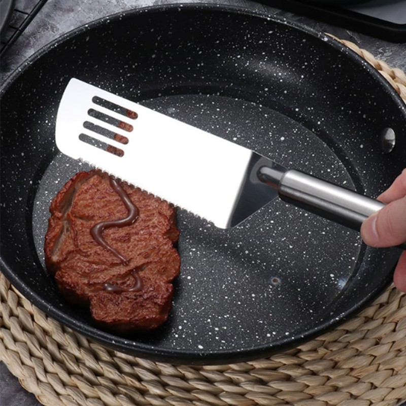 3 PCS Stainless Steel Fish Spatula Set Nonstick Cookware Flip