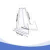 KeaJuidy Pack of 15 Acrylic Card Stands Easel Stand Transparent