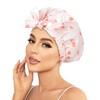 Luvruitaky Shower Cap Luxury Shower Caps for Women Reusable Waterproof