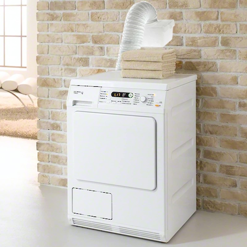 Spares2go Condenser Vent Box & Hose Kit compatible with White