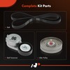 A-Premium Engine Serpentine Belt Drive Kit Compatible with Cars -