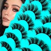 7 Pairs of 3D False Eyelashes, Cat Eye, Fluffy Volume,