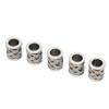 20PCS Beard Beads Retro Alloy Multipurpose Hair Tube Beads for