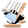 HappyHome Leather Craft Tool Rhombus Pitch Edge Polishing Set (0.2