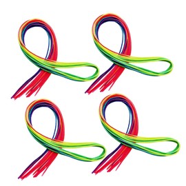 Vaguelly 60Pcs Colorful Hair Rope Rainbow Hair Strings for Hip Hop Hair Ties Accessories for Charming Hairstyles for Parties and Special Occasions