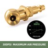 Kbrotech Portable Air Chucks,Brass Closed Ball Air Chuck with 1/4"