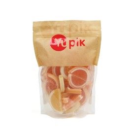 Yupik Lemon and Orange Flavored Jelly Slices 500g, Soft Jelly Candies with Sugary Coating, Vibrant Citrus Flavours for Snacking & Sharing