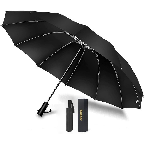 Folding Umbrella, One-Touch, Automatic Open/Close, Folding Umbrella, Lightweight, Men's, Sun